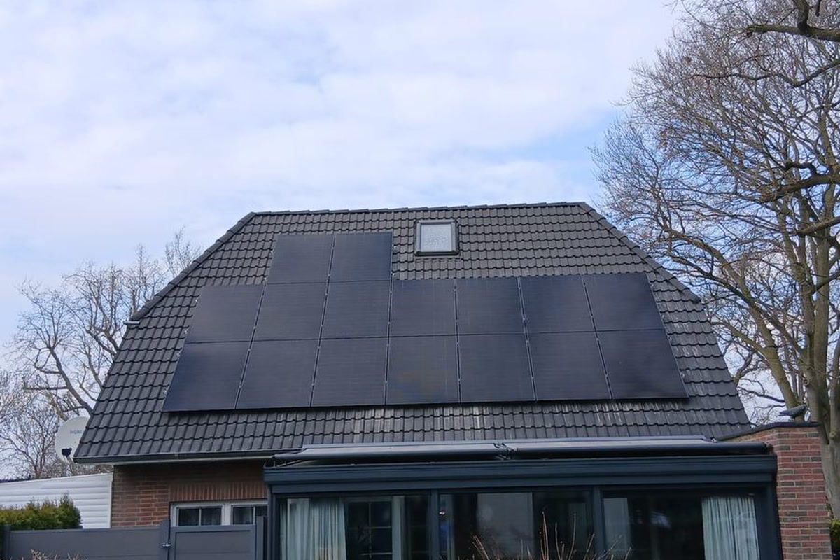 Dachbelegung und Photovoltaikanlage der Familie Hagedorn in Bottrop